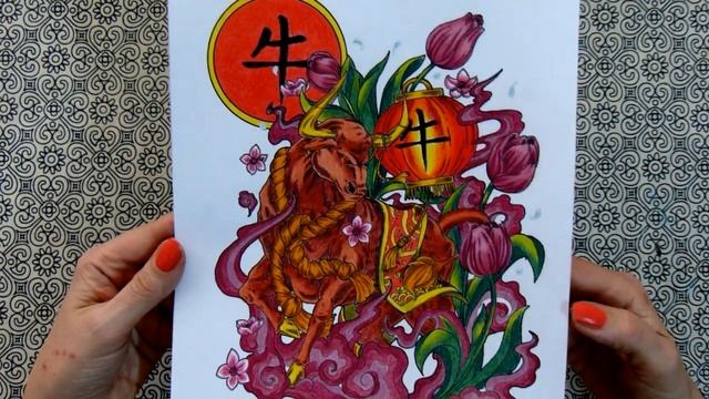 Раскрашенные иллюстрации за зиму/Раскраски для взрослых смотреть онлайн