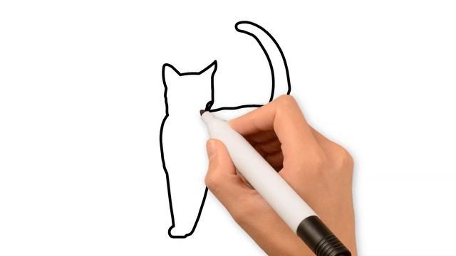 Кот.Как нарисовать кота / Cat. How to draw a cat смотреть онлайн