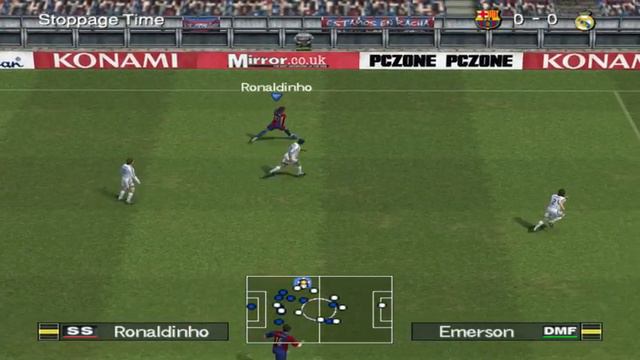 Real madrid vs Barcelona(Pro evolution soccer 2006 смотреть онлайн