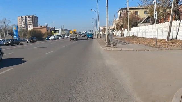 Дорога до парка в Караганде на электро-велосипеде смотреть онлайн