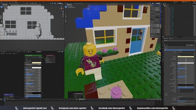 Blender minifigure modelling tutorial for beginners - PART 4 смотреть онлайн