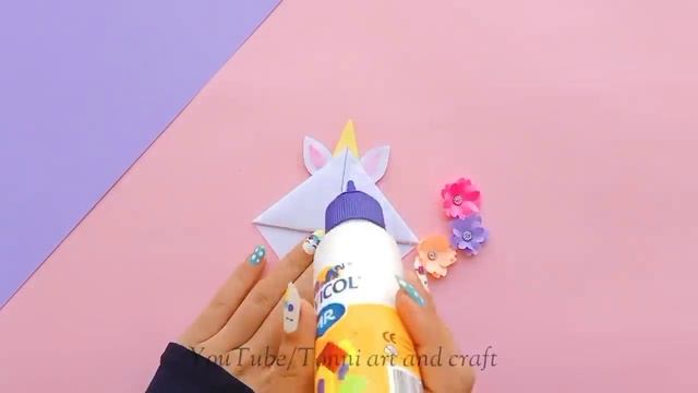 DIY Unicorn paper craft / How to make unicorn school supplies /School hacks / Back to school смотреть онлайн