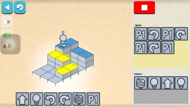 Hour Of Code: Lightbot - Level 4 - 6 Full Tutorial
