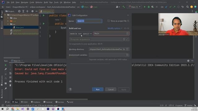 Fix Class Not Found Exception in IntelliJ IDEA | Step-by-Step Fix | смотреть онлайн