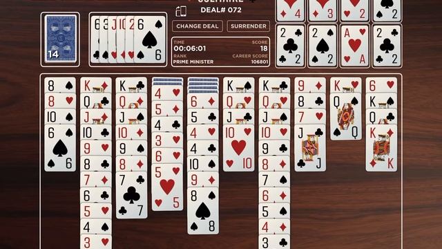 Churchill Solitaire Deal #072 смотреть онлайн