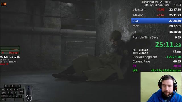 Resident Evil 2 Remake (Former World Record): Leon B, Standard 120 FPS, Knife Only: 50:11 смотреть онлайн