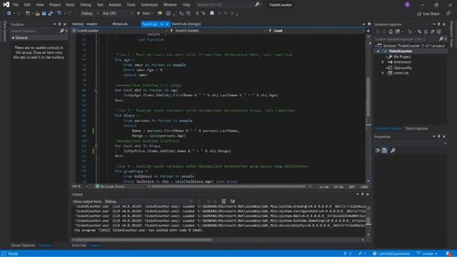 PROGRAM VISUAL STUDIO(2019) - APLIKASI SEDERHANA MENGGUNAKAN LAMBDA EXPRESSION смотреть онлайн