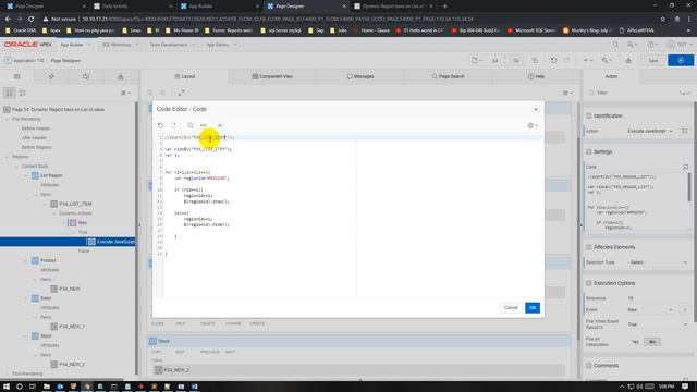 How to show & hide region in oracle apex using JavaScripts | Oracle Tube смотреть онлайн