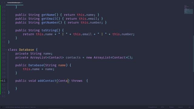 Contacts Database Project - Java Basics 5.8 смотреть онлайн