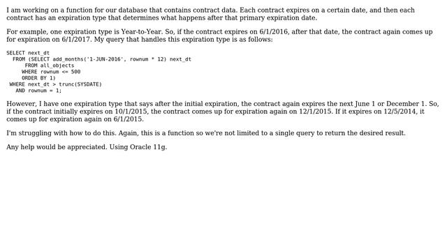 Databases: SQL query for next occurrence of specific date (2 Solutions!!) смотреть онлайн