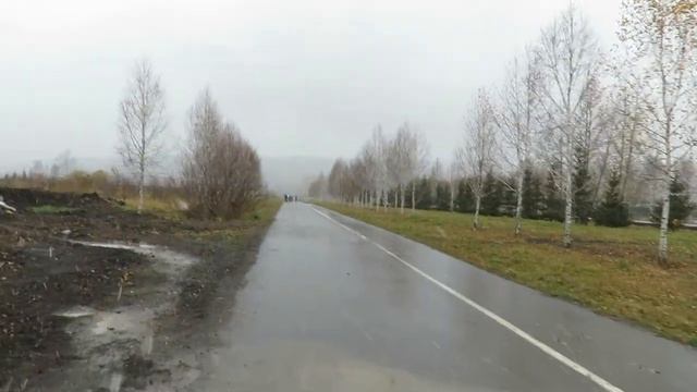 Снегопад. Дорога к озеру Красное(Кемерово) смотреть онлайн