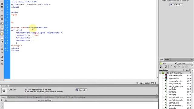 An Introduction To Json смотреть онлайн