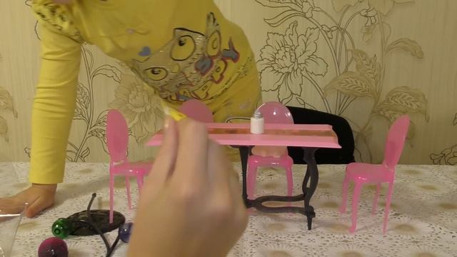 Glam Home Шикарная столовая набор кукольной мебели распаковка смотреть онлайн