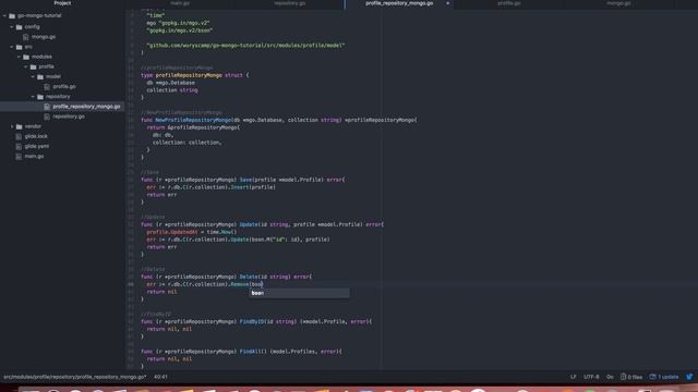 Tutorial CRUD. Golang & MongoDB #4 смотреть онлайн