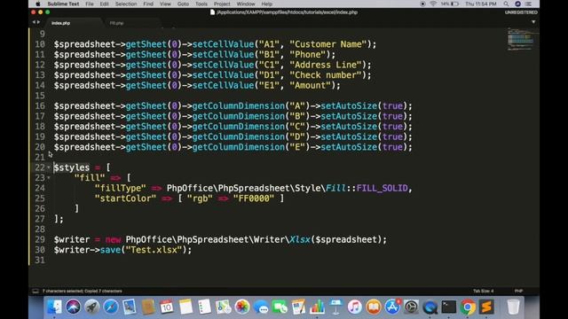 Create and read Excel sheets with styles and dynamic data - PHP & MySQL смотреть онлайн