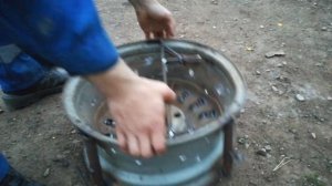Мангал из колесного диска