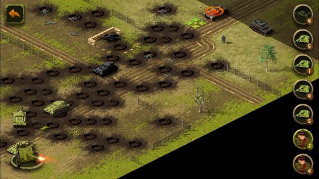 Passage of the 37th mission in a mobile strategy game World War II смотреть онлайн