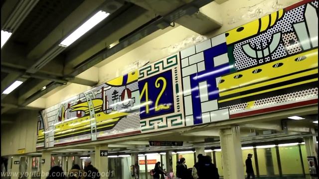 NYC Subway Train Station Tour: 42nd Street - Port Authority / Times Square смотреть онлайн