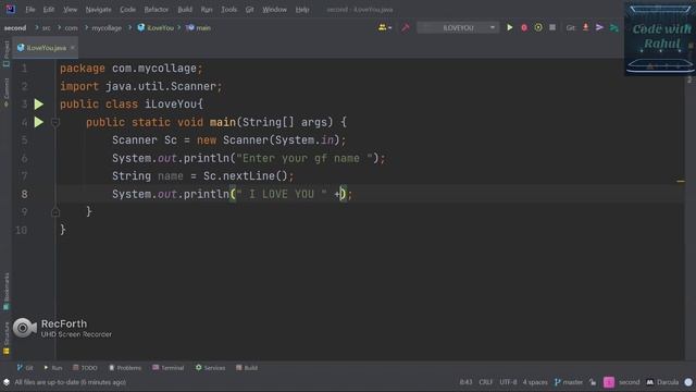 i love you in java program || impress your girl friend in java program || i love 1000 times in java смотреть онлайн