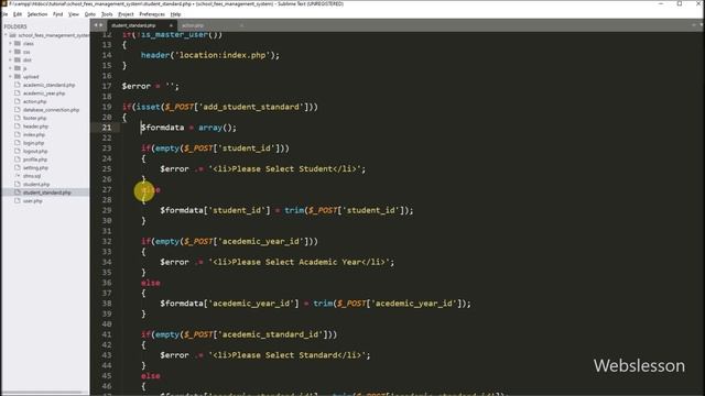 School Fees Management System in PHP & MySQL - Edit Student Standard Data - 22 смотреть онлайн