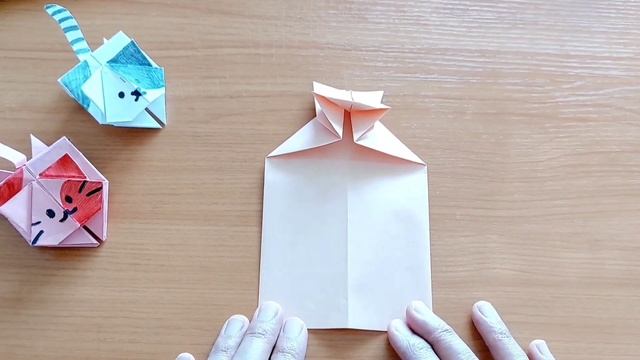 Прыгающий котик из бумаги Оригами Origami Jumping Paper Cat смотреть онлайн