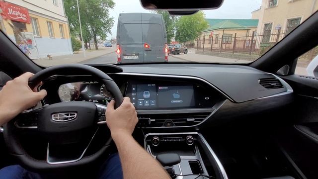 2023 Geely Tugella - POV city driving Minsk, Belarus смотреть онлайн