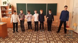 Поздравление с 8 марта от мальчиков 5  А  кл ,