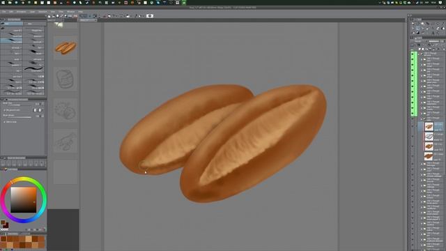 Painting RPG Game Icons #2 - Food in Clip Studio Paint (Live Stream Recording) смотреть онлайн