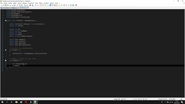 Unity Card Game: Scriptable Object Card C# #02 смотреть онлайн