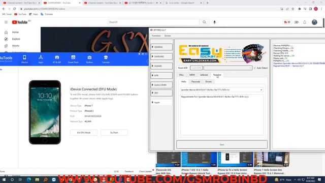iPhone 7 iOS 15 7 Passcode Disable Bypass With Sim Unlock Tool & EFT Pro Without Mac By Gsmrobinbd смотреть онлайн