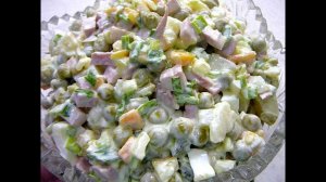 Лучший Салат Оливье ? Зимний салат с колбасой классически?вкусно
