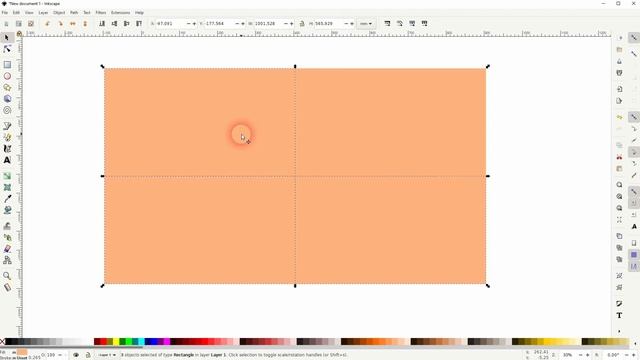 How to Split Objects into Four Equal Parts in Inkscape смотреть онлайн