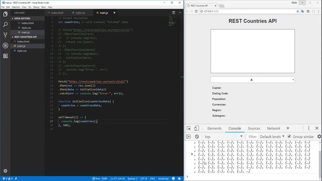 REST Countries API смотреть онлайн