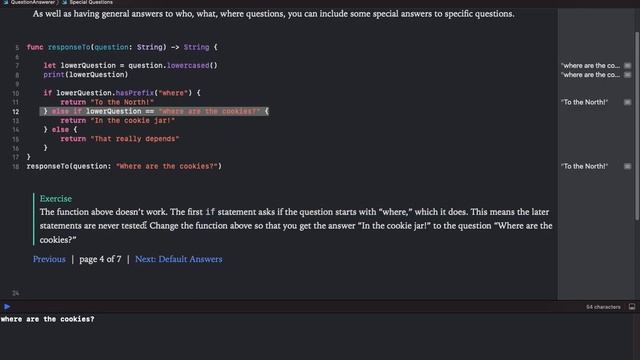 AP CSP Swift - 3.08 - Build a QuestionBot App - Playground - 4 of 7 - Special Questions смотреть онлайн