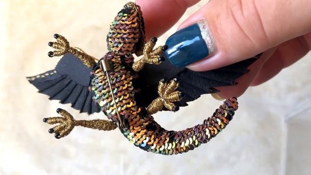 Брошь Дракон Балерион 0845 Dragon brooch handmade смотреть онлайн