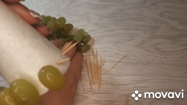 Декор для стола. Елка из винограда смотреть онлайн
