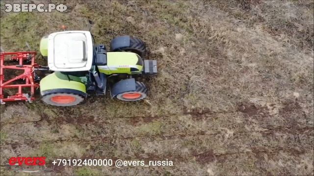Луговой глубокорыхлитель-аэратор EversAgro, вертикальная почвообработка, сенокосов, лугов, NOTILL смотреть онлайн