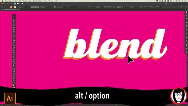 How to create a 3D shadow with the blend tool in Illustrator! смотреть онлайн