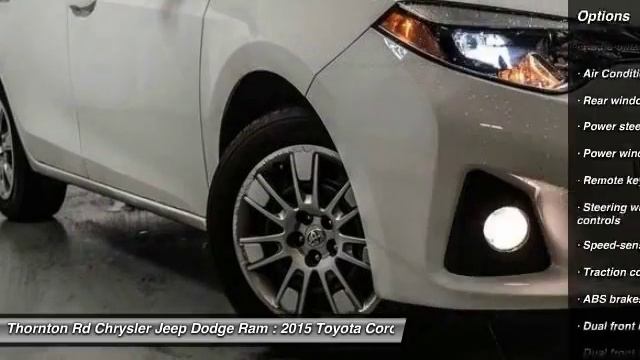 2015 Toyota Corolla Lithia Springs GA CP0913 смотреть онлайн