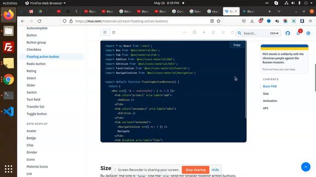 React Material UI tutorial - Floating action button смотреть онлайн