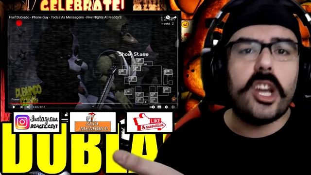 REACT - DublandoCoisas / Fnaf Dublado - Phone Guy - Todas As Mensagens - Five Nights At Freddy'S смотреть онлайн