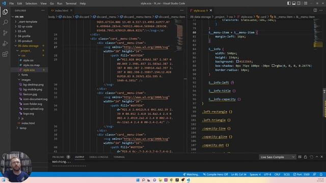 HTML+SCSS практика - верстаємо DATA STORAGE-компонент [06-Frontend Ранок. Початок] смотреть онлайн