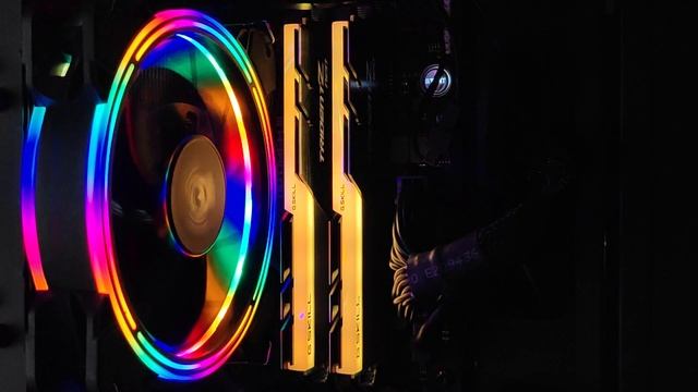 Работа подсветки памяти G Skill TRIDENT Z Neo RGB F4 3200C14D 32GTZN смотреть онлайн