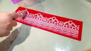 Как сделать эластичное гибкое кружево для творчества. Коврики для айсинга. Литое кружево.