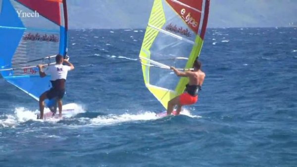 Bol beach windsurfing and beautiful girls.(Виндсерфинг на пляже Бол и красивые девушки.)