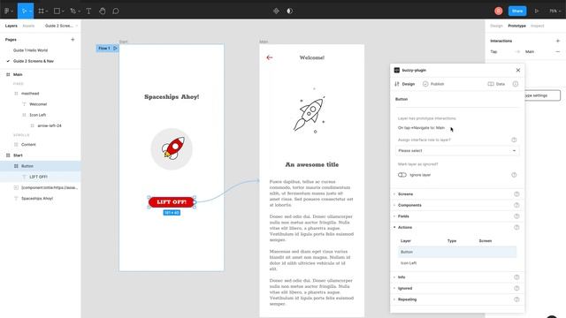 Buzzy Figma Plugin Guide 2: Screens and navigation смотреть онлайн