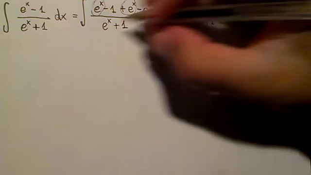 Integral Of (e^x - 1)/(e^x + 1)