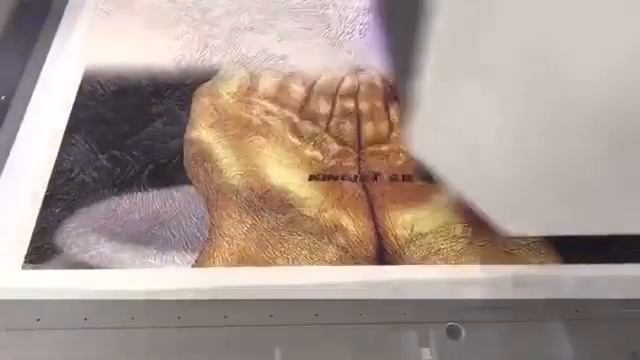 KingJet KJ-6090UV Flatbed Printer Printing On Leather смотреть онлайн