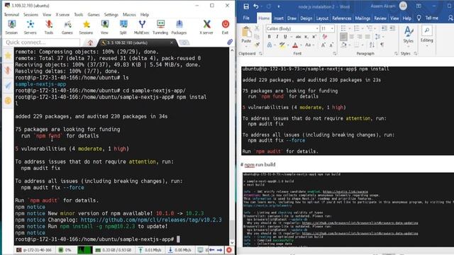 Deploy Nextjs Application on aws ec2 instance | How to install Nodejs & npm on Ubuntu O.S смотреть онлайн
