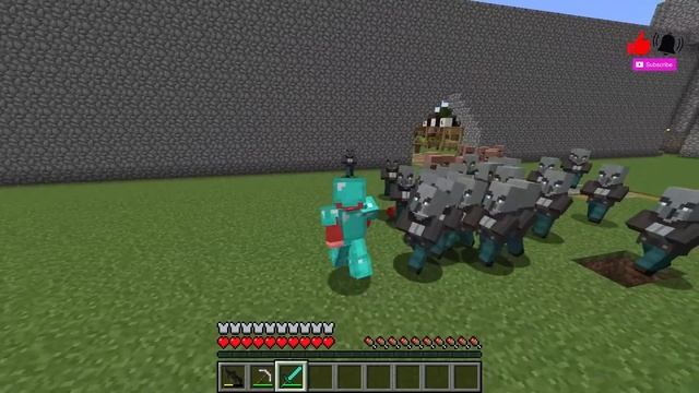 Minecraft CASTLE Battle - Villager Castle vs Pillager Castle - Animation! смотреть онлайн
